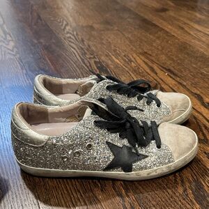 Silver Glitter golden goose Sneakers